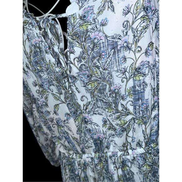 GREAT CONDITION WOMEN Beautiful  Torrid Mini‎ Clip Dot Front Keyhole Dress White - Picture 10 of 14